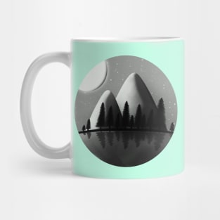 Night Sky and Mountains Mug